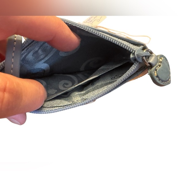 Brighton Leather Coin Purse Wallet ID Card Holder Blue - Picture 4 of 8